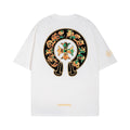 CHH Chrome Heart T Shirts Cross Color Printed Short Sleeve T-Shirt Loose